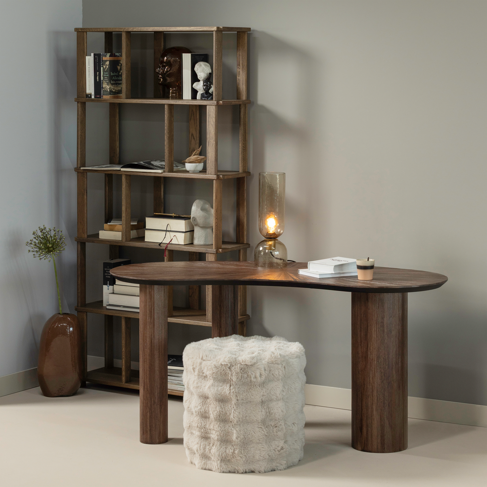 SUN ORGANISCHE SIDETABLE/BUREAU RECYCLED TEAK BRUIN