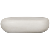 PEBBLE SALONTAFEL BETONLOOK WIT 28X100X43 CM