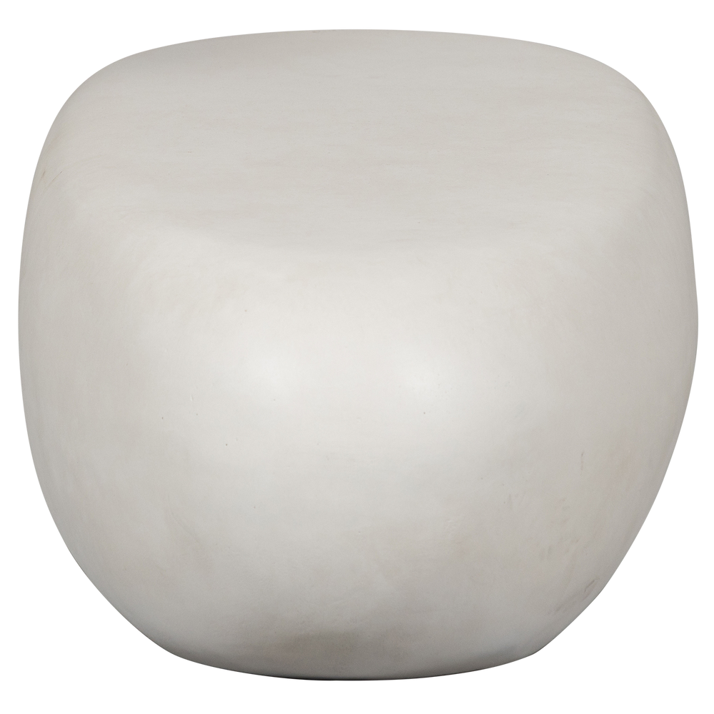 PEBBLE SALONTAFEL BETONLOOK WIT 28X100X43 CM