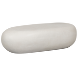 PEBBLE SALONTAFEL BETONLOOK WIT 28X100X43 CM