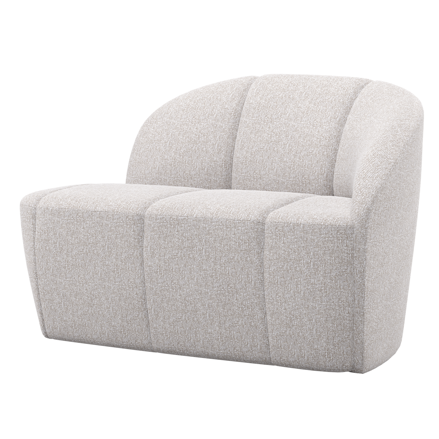 MOJO 2-ZITS BANKJE RECHTS BOUCLE ECRU MELANGE