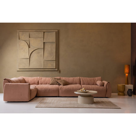 BAGGY ROLKUSSEN 50XO23 CM GEWEVEN CHENILLE OUD ROZE