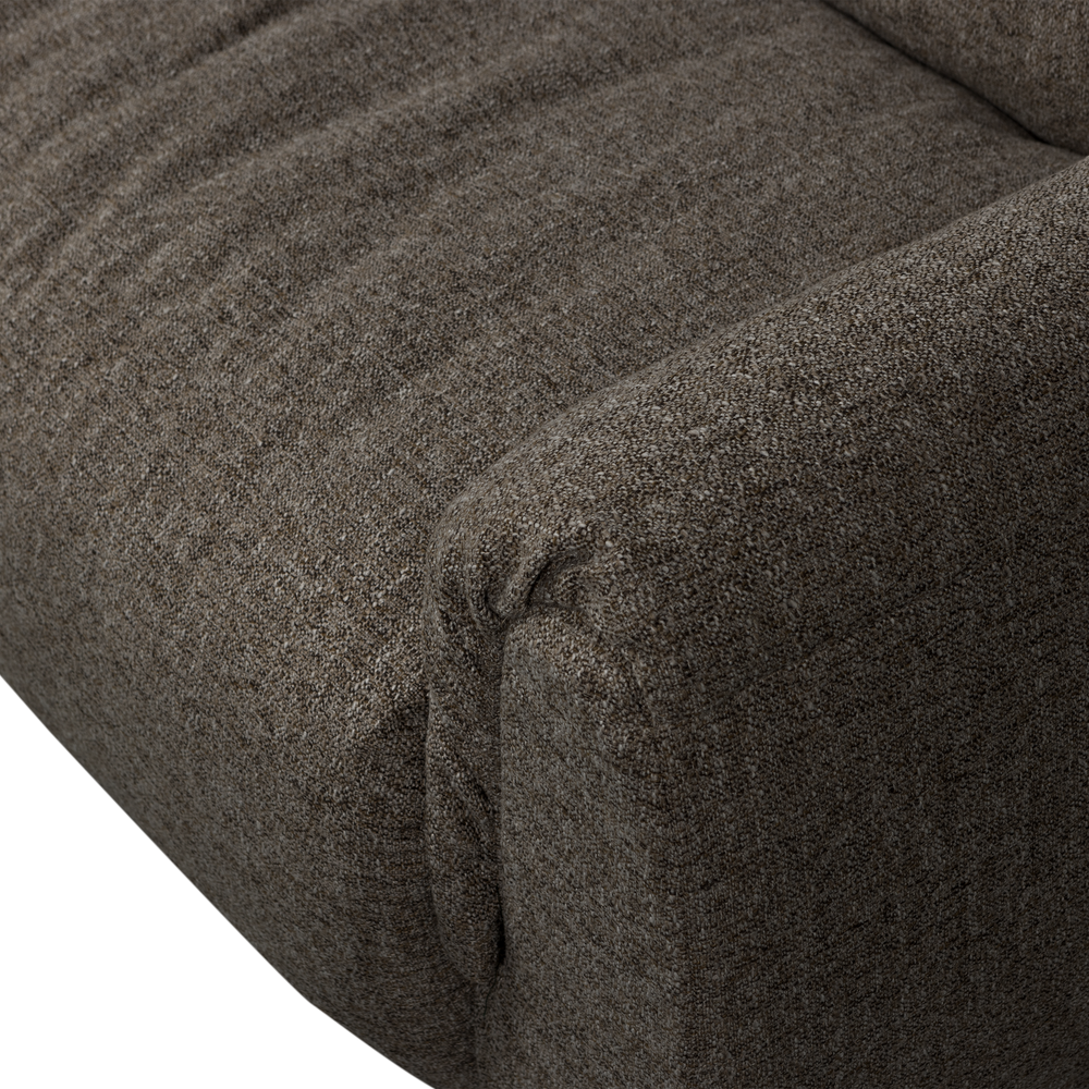 BAGGY 3-ZITS BANK GEWEVEN STOF WARMGRIJS MELANGE