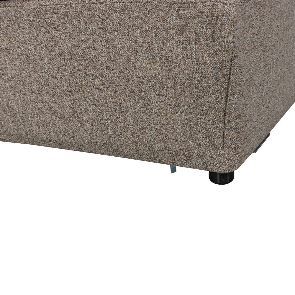 BAGGY HOEKELEMENT BRUIN MELANGE