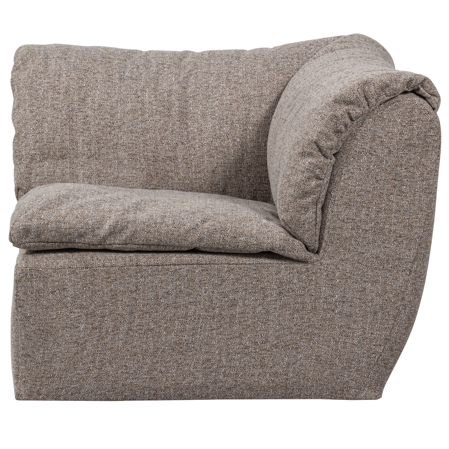 BAGGY HOEKELEMENT BRUIN MELANGE