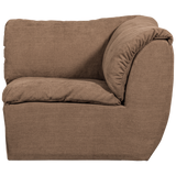 BAGGY HOEKELEMENT GEWEVEN CHENILLE BRUIN