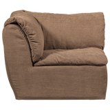 BAGGY HOEKELEMENT GEWEVEN CHENILLE BRUIN