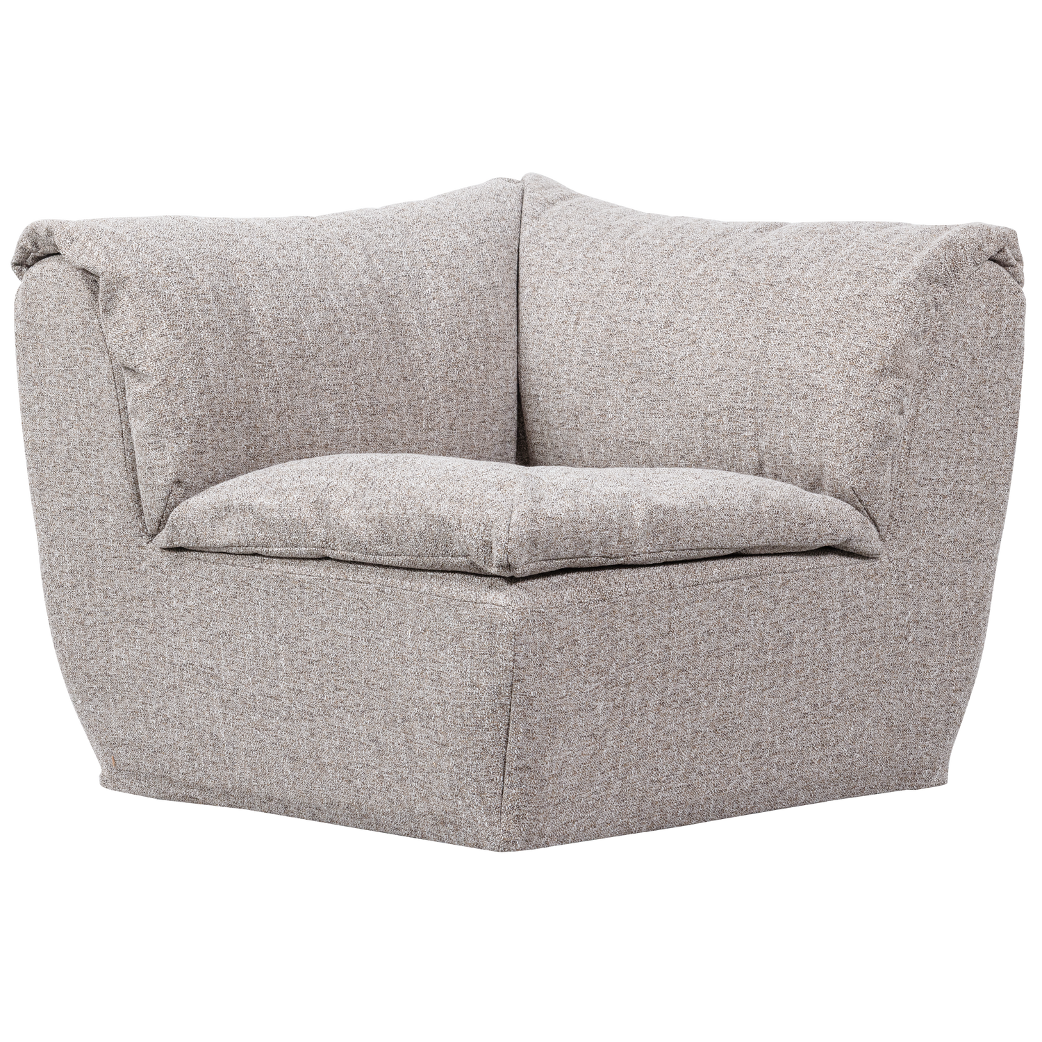 BAGGY HOEKELEMENT NATUREL MELANGE