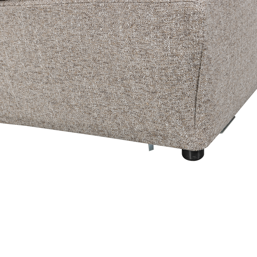 BAGGY HOEKELEMENT NATUREL MELANGE