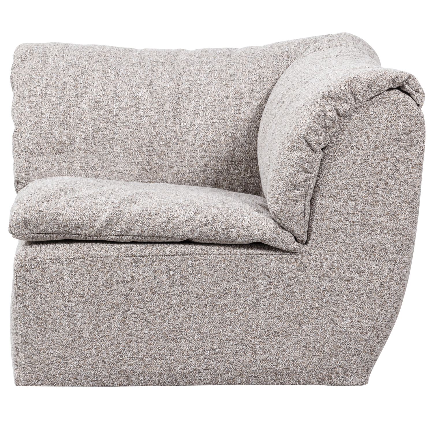 BAGGY HOEKELEMENT NATUREL MELANGE