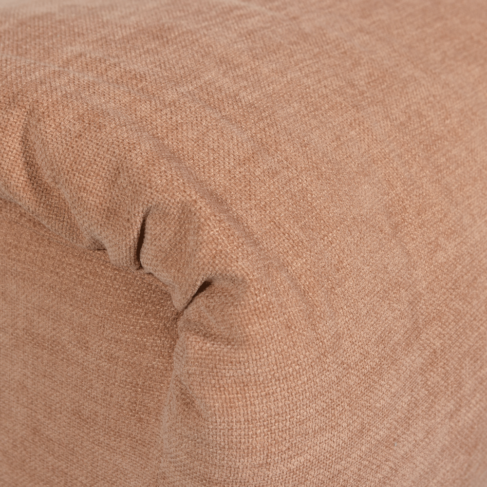 BAGGY HOCKER GEWEVEN CHENILLE OUD ROZE