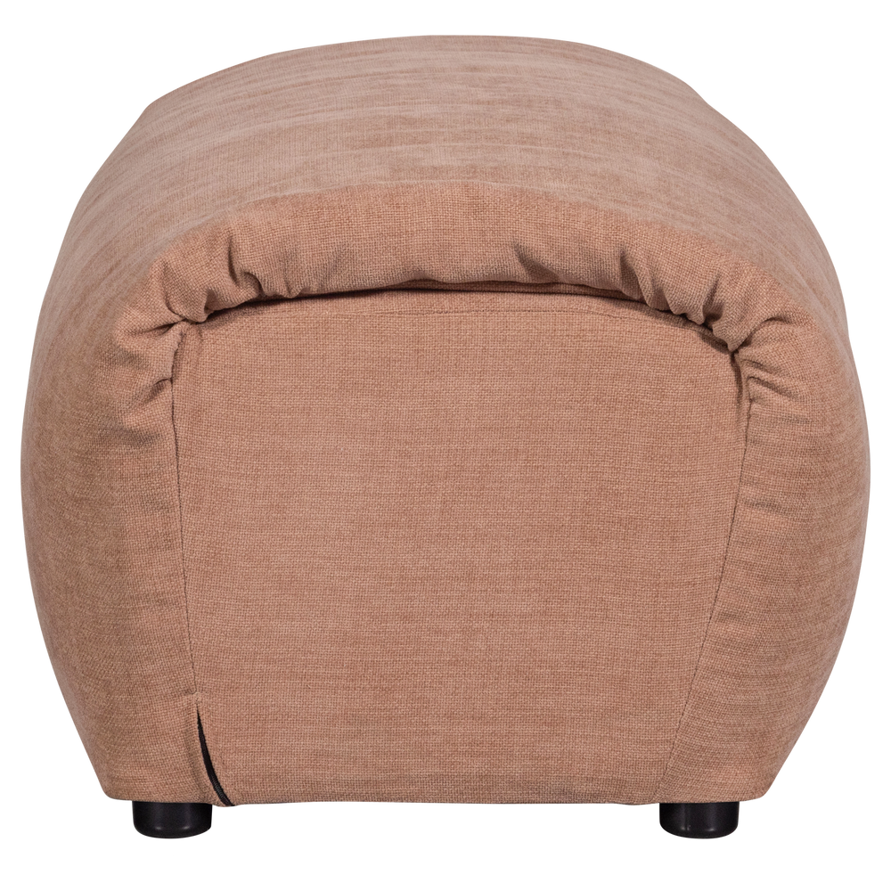 BAGGY HOCKER GEWEVEN CHENILLE OUD ROZE