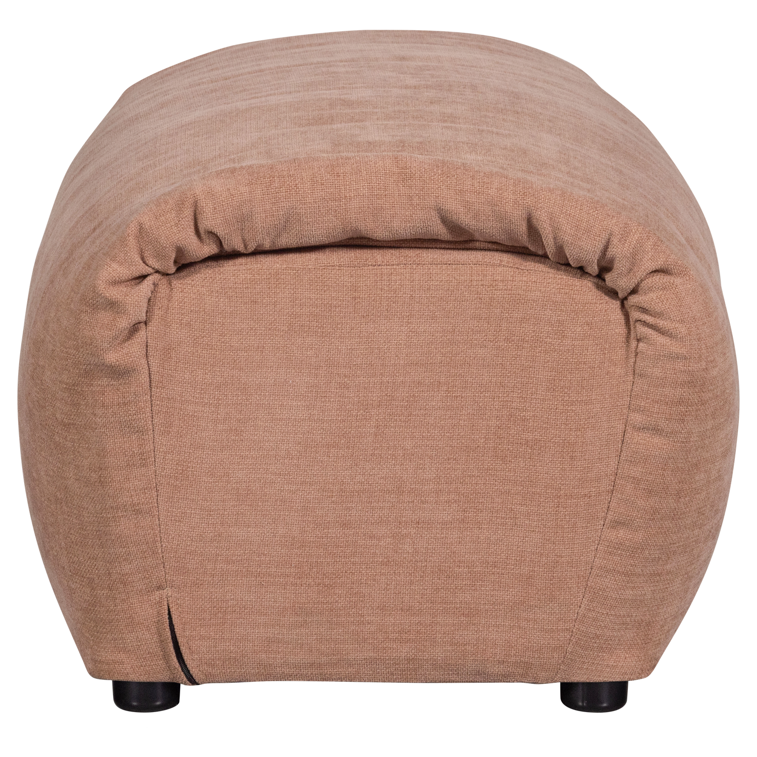 BAGGY HOCKER GEWEVEN CHENILLE OUD ROZE