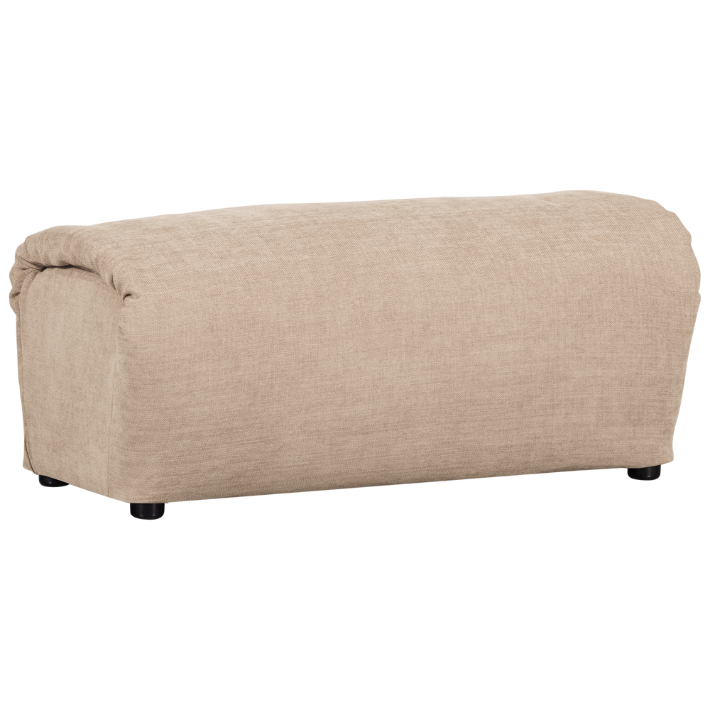 BAGGY HOCKER GEWEVEN CHENILLE ZAND