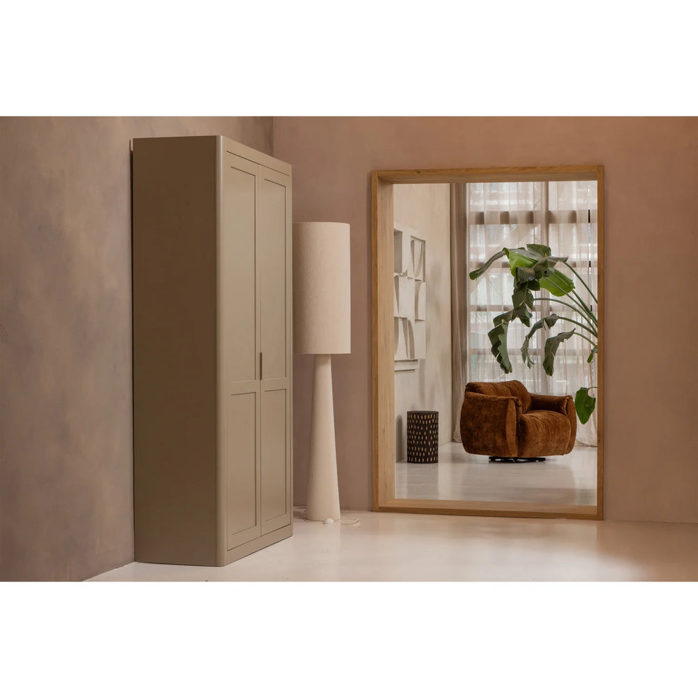 WOOOD - Loft tafellamp metaal/boucle naturel 187x35cm