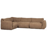 BAGGY HOEKBANK LINKS GEWEVEN CHENILLE BRUIN