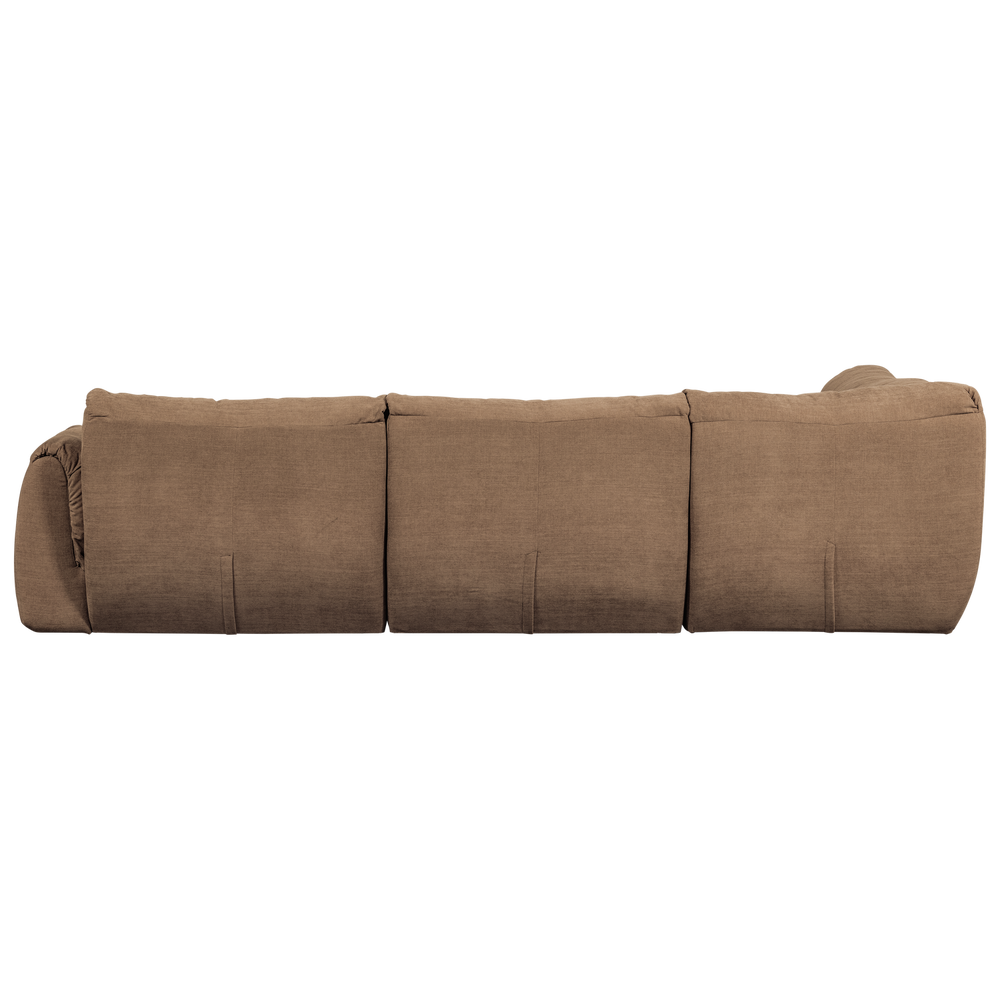 BAGGY HOEKBANK LINKS GEWEVEN CHENILLE BRUIN