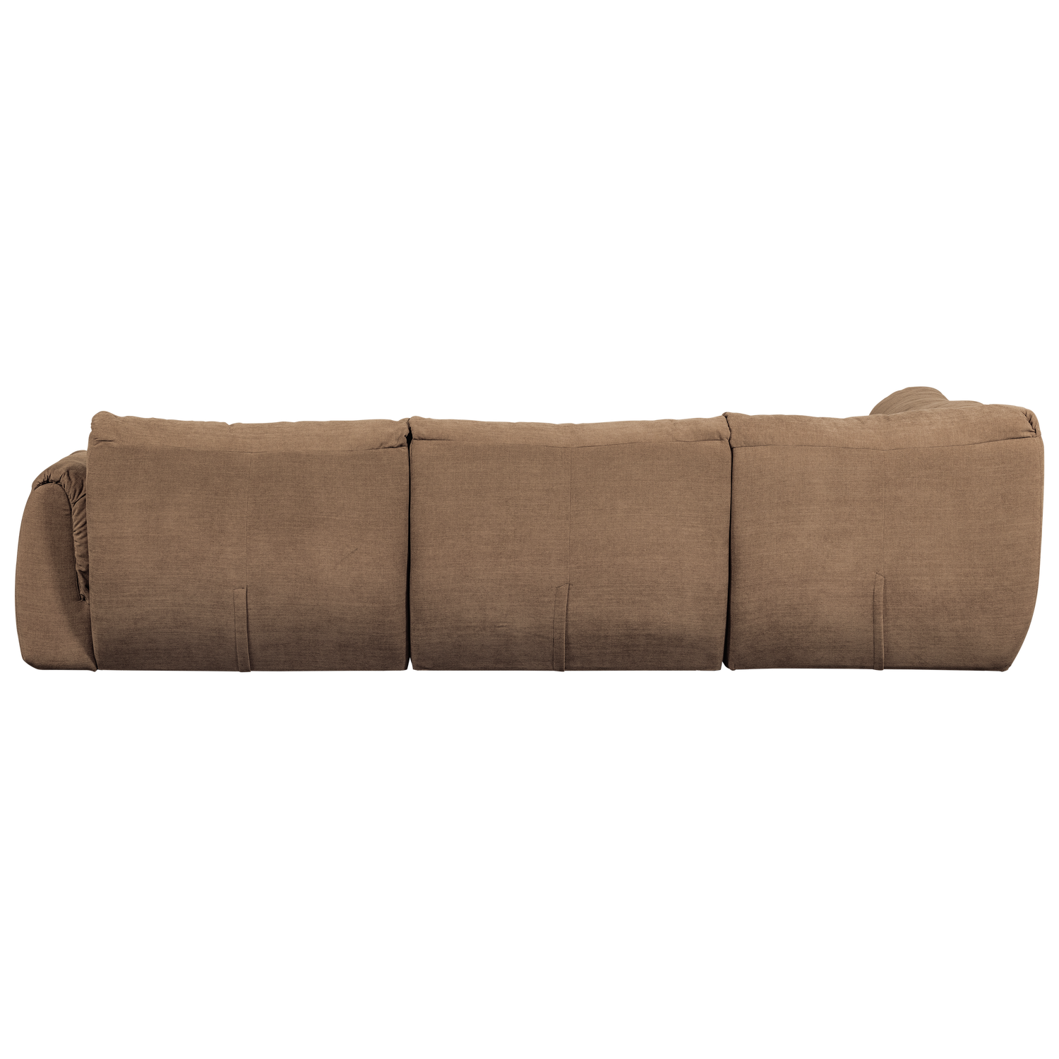 BAGGY HOEKBANK LINKS GEWEVEN CHENILLE BRUIN