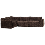 BAGGY HOEKBANK LINKS 3D CHENILLE DONKERBRUIN