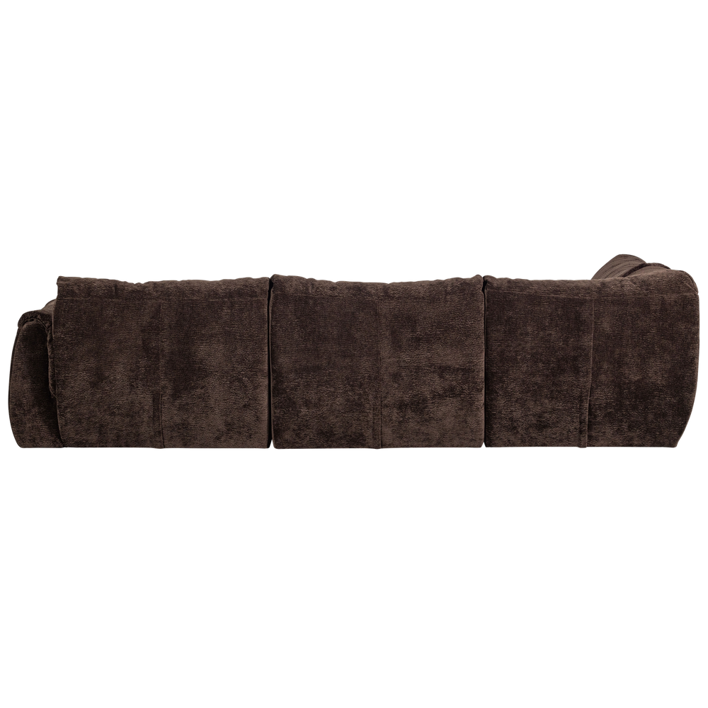 BAGGY HOEKBANK LINKS 3D CHENILLE DONKERBRUIN