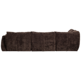 BAGGY HOEKBANK LINKS 3D CHENILLE DONKERBRUIN