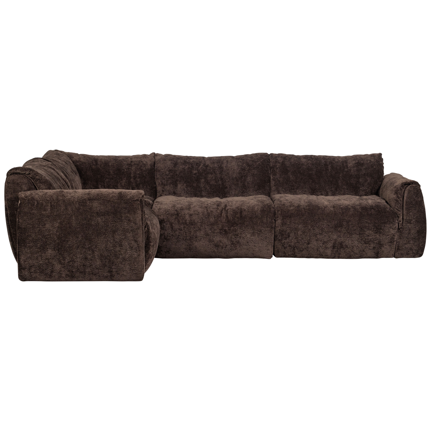 BAGGY HOEKBANK LINKS 3D CHENILLE DONKERBRUIN