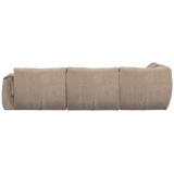 BAGGY HOEKBANK LINKS 3D CHENILLE ZAND