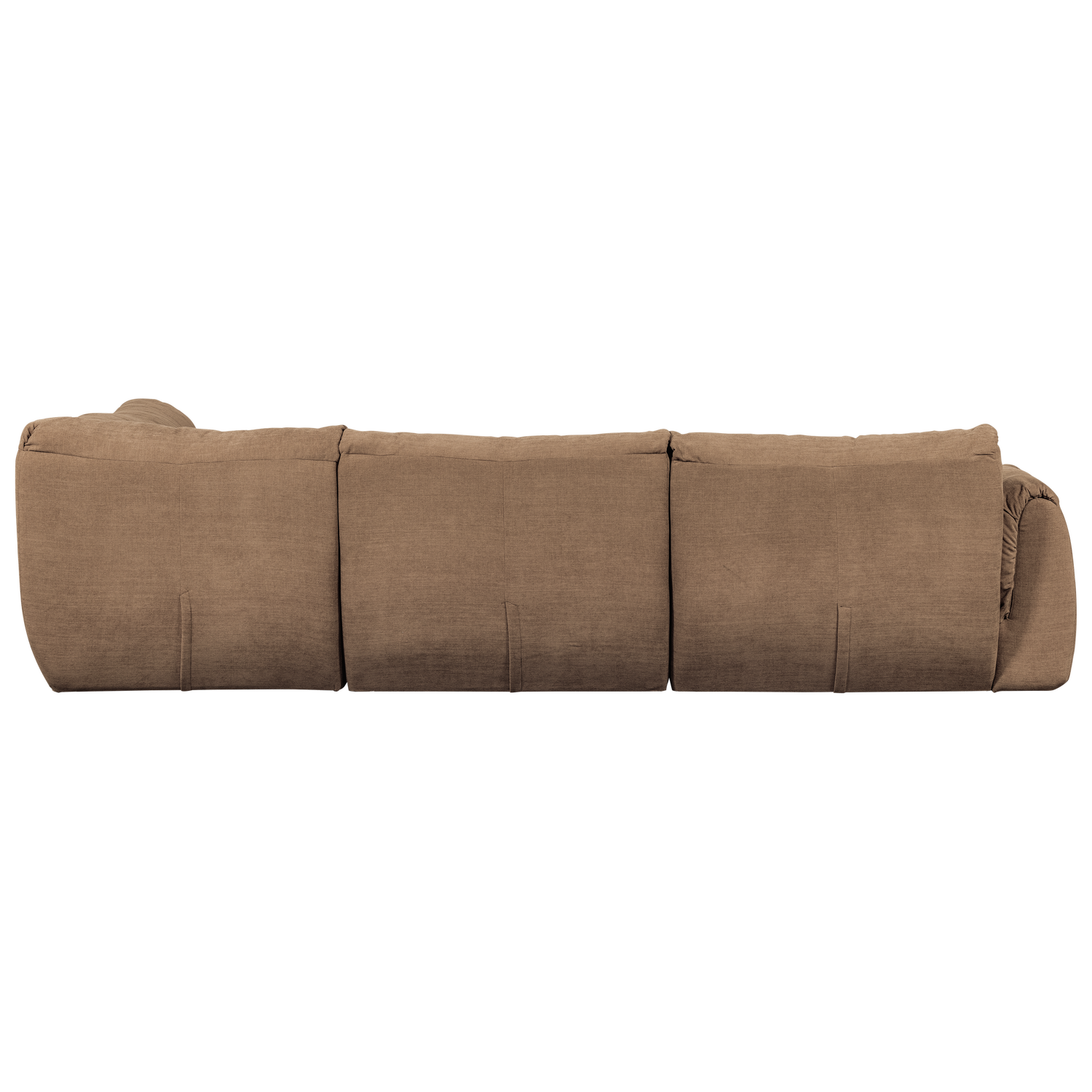 BAGGY HOEKBANK RECHTS GEWEVEN CHENILLE BRUIN