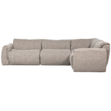 BAGGY HOEKBANK RECHTS GEWEVEN STOF NATUREL MELANGE