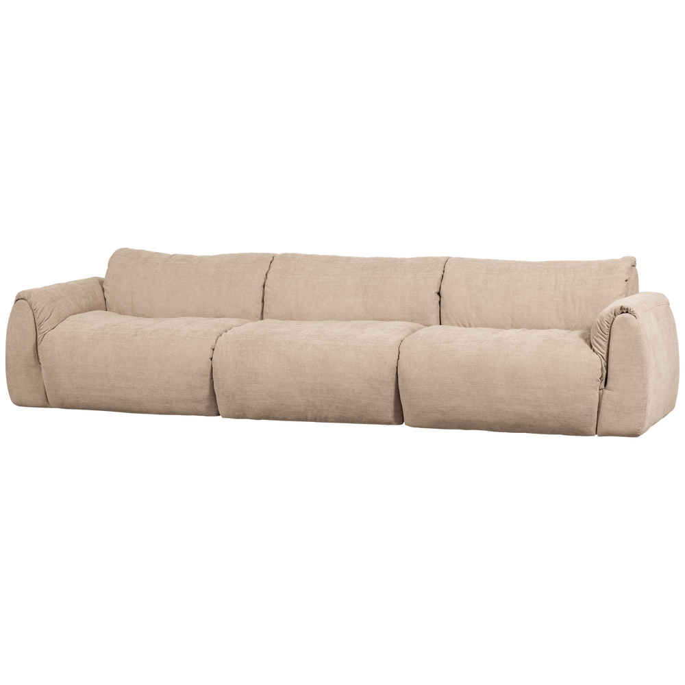 BAGGY 3-ZITS BANK GEWEVEN CHENILLE ZAND