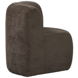 MOJO EETBANK HOEK MET RUGLEUNING RIBSTOF BRUIN