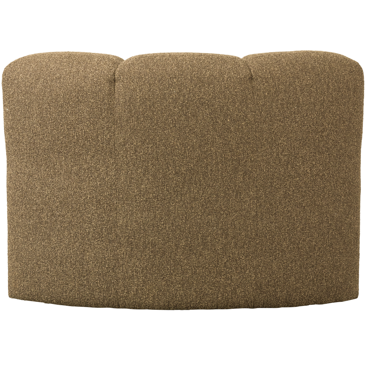 MOJO EETBANK HOEK MET RUGLEUNING BOUCLE GEEL/BRUIN MELANGE