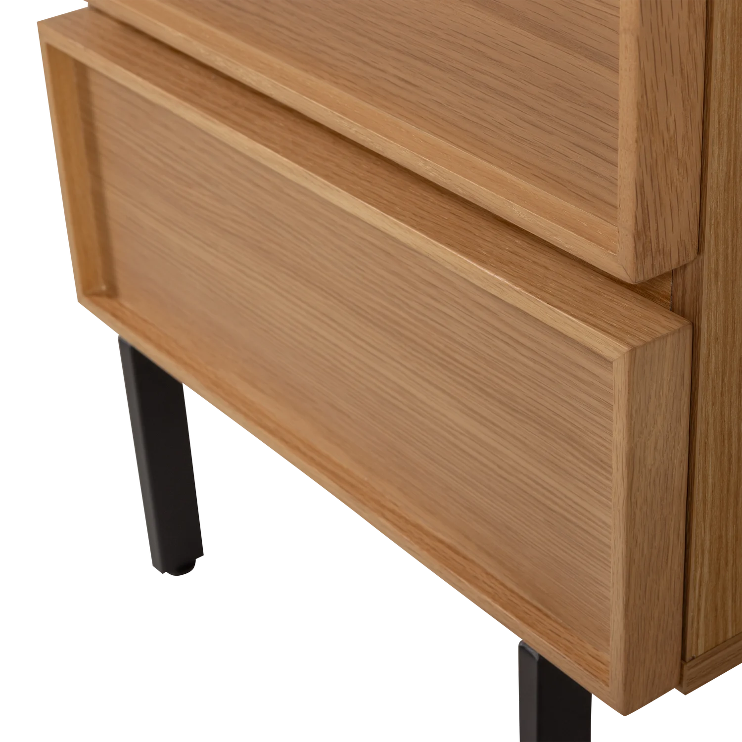 WOOOD - Tours ladekast/nachtkastje 2 lades melamine/mdf naturel