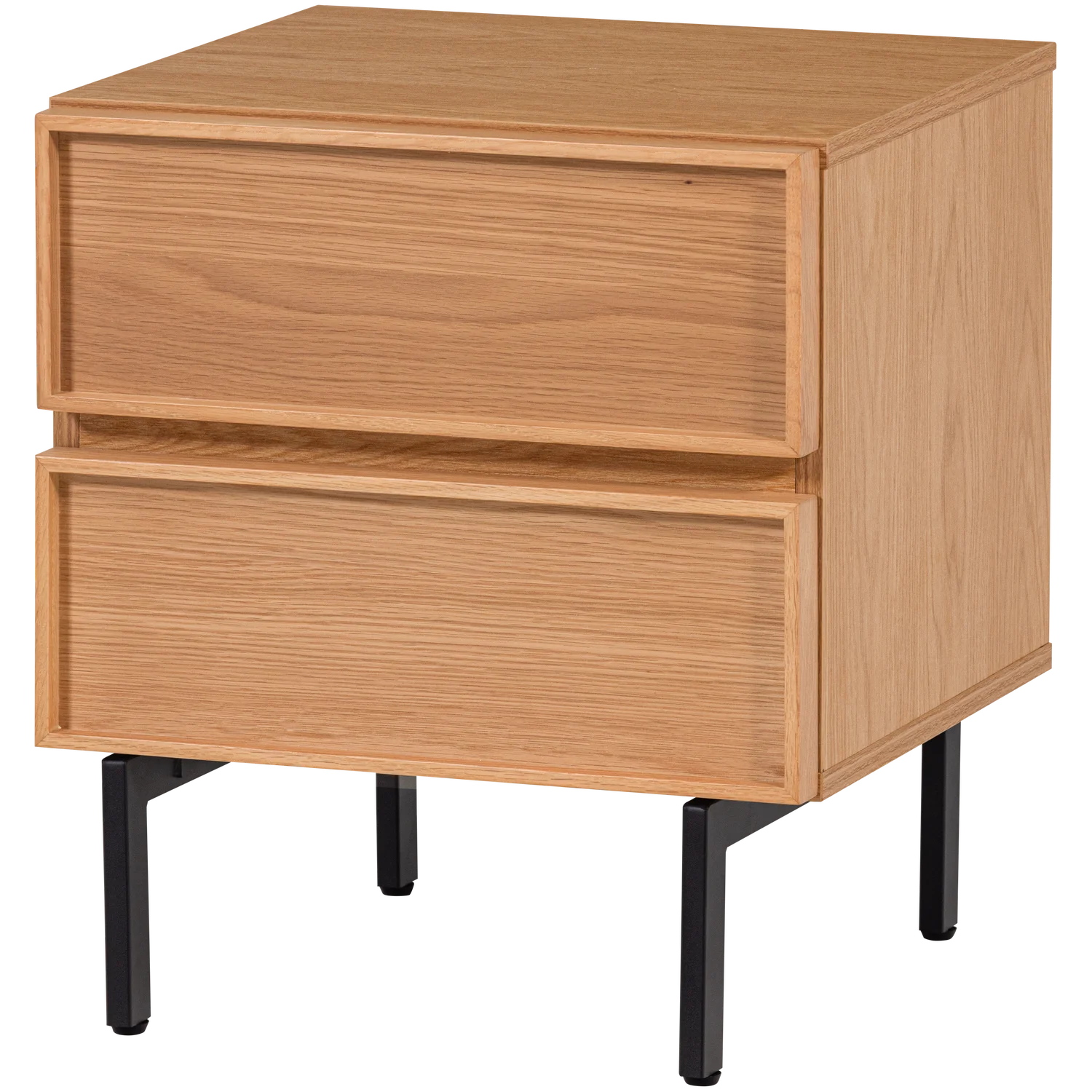 WOOOD - Tours ladekast/nachtkastje 2 lades melamine/mdf naturel