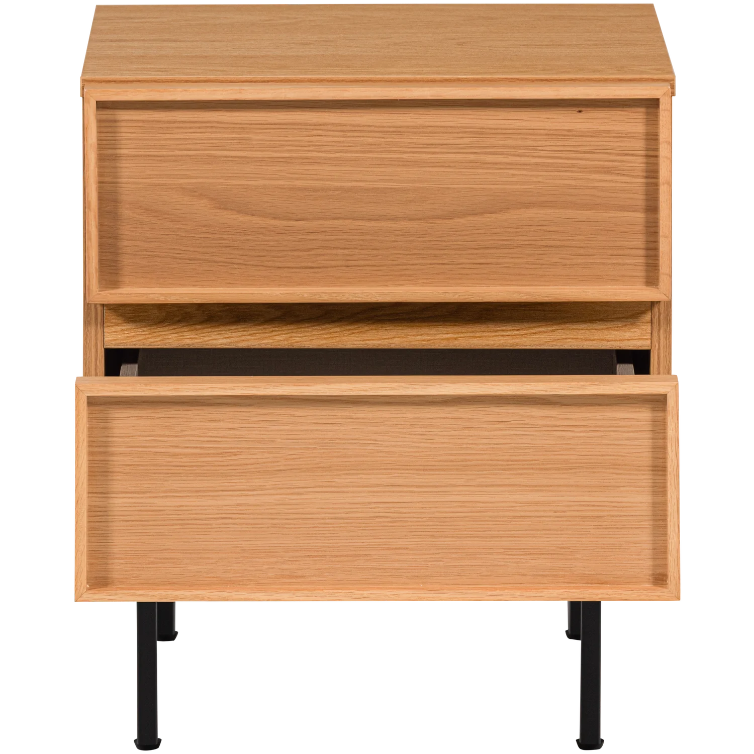 WOOOD - Tours ladekast/nachtkastje 2 lades melamine/mdf naturel