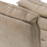 KUBE DRAAIFAUTEUIL MET HOCKER NATUREL