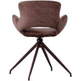 ELIVA EETKAMERSTOEL STRUCTURE VELVET PAARS - SET VAN 2