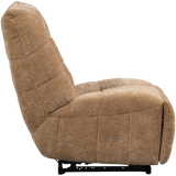 WOOOD - Hein relaxfauteuil elektrisch geweven rib lichtbruin