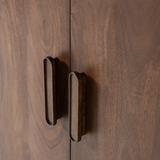 LIYA 2-DEURS KAST MANGOHOUT DONKERBRUIN