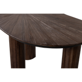 SUN ORGANISCHE SIDETABLE/BUREAU RECYCLED TEAK BRUIN