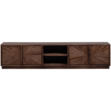 SUN TV MEUBEL MET OPEN VAK RECYCLED TEAK BRUIN