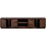 SUN TV MEUBEL MET OPEN VAK RECYCLED TEAK BRUIN