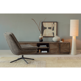 SUN TV MEUBEL MET OPEN VAK RECYCLED TEAK BRUIN