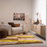 WOOOD - Loft vloerlamp metaal/boucle naturel met stippen 130x30cm