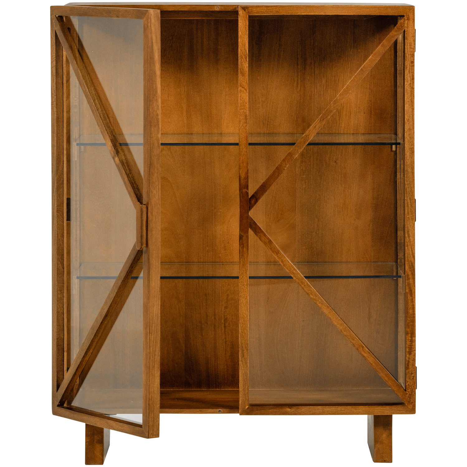 KELLA 2-DEURS KAST MANGOHOUT NATUREL