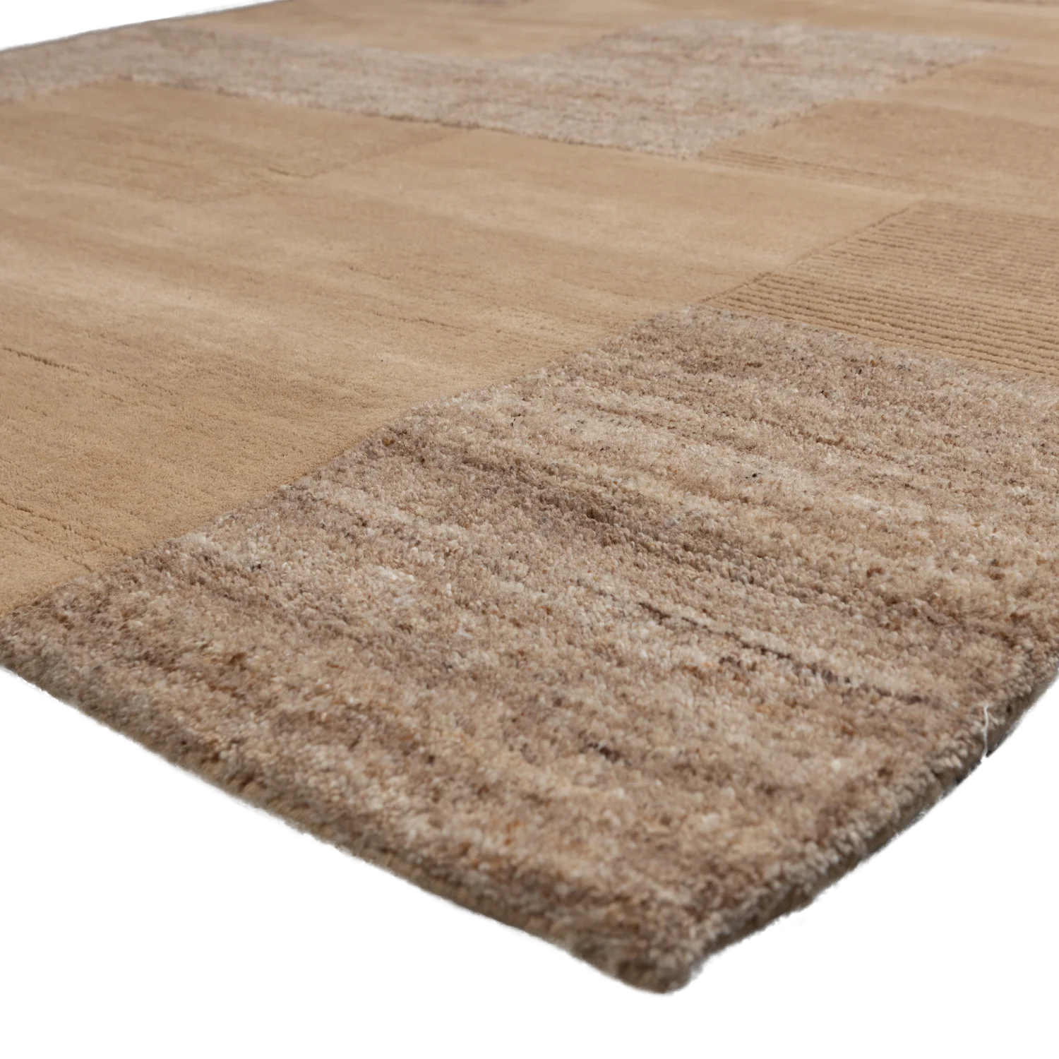 WOOOD - Noven handgeweven vloerkleed wol/katoen zand 170x240cm