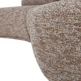 BATAVIER HALF RONDE BANK 4-ZITS LICHTBRUIN MELANGE