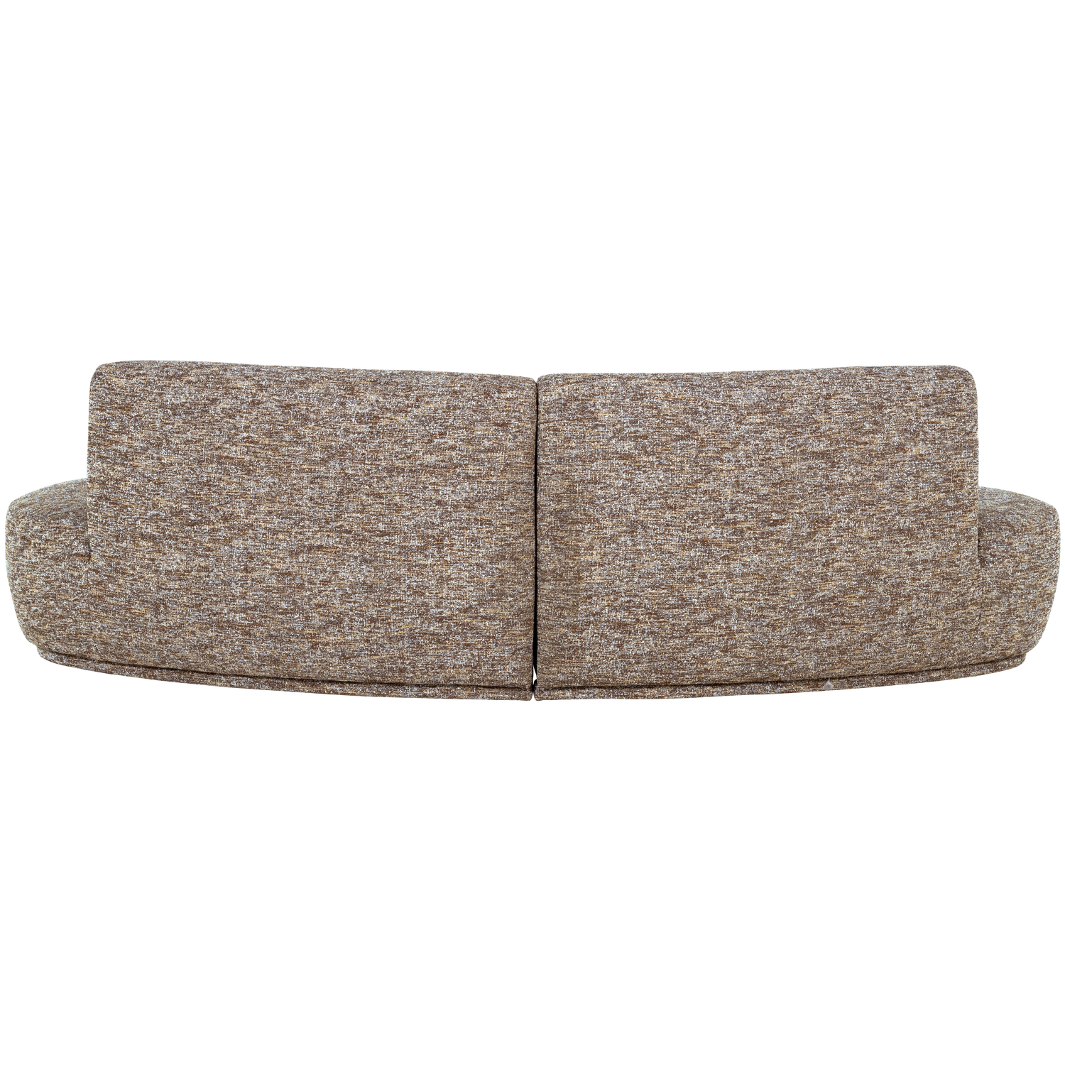 BATAVIER HALF RONDE BANK 4-ZITS LICHTBRUIN MELANGE