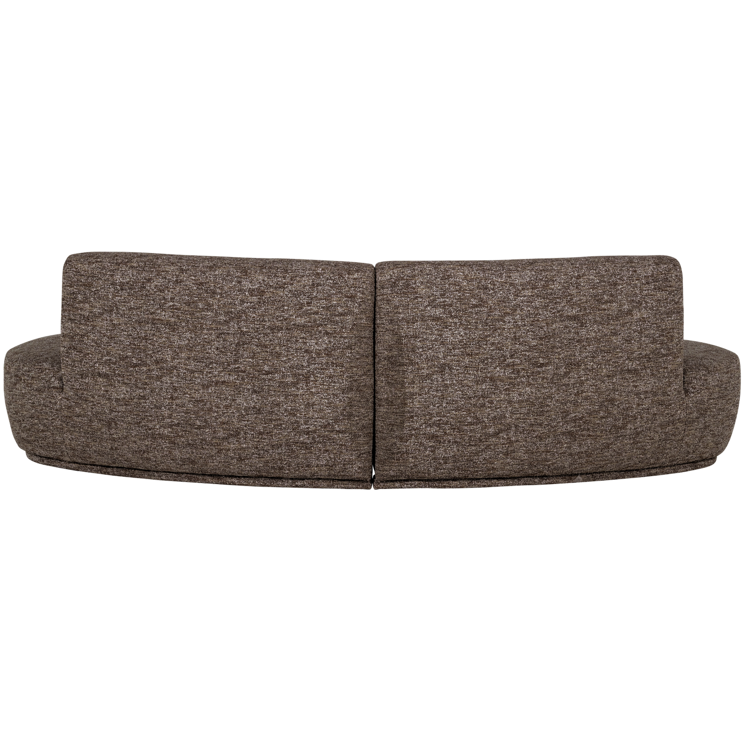 BATAVIER HALF RONDE BANK 4-ZITS BRUIN MELANGE