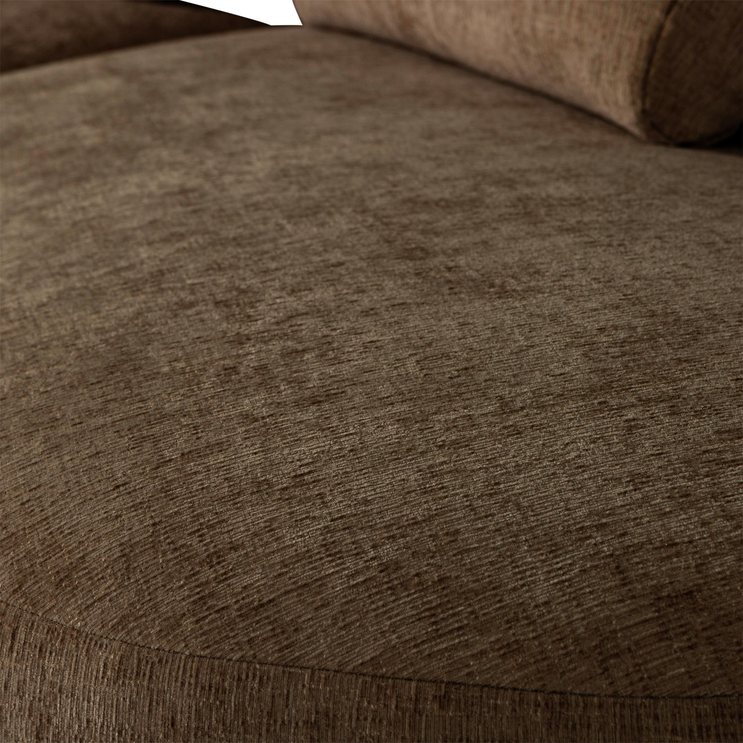 BATAVIER HALF RONDE BANK 4-ZITS VELVET BRUIN MELANGE